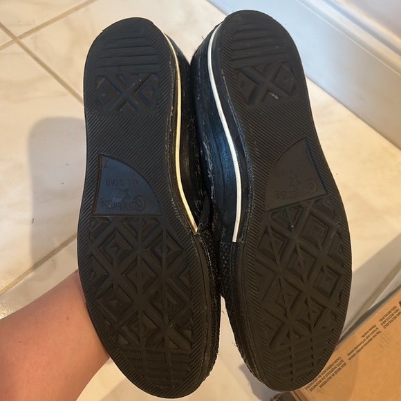 Black Wool Converse - Picture 6 of 6